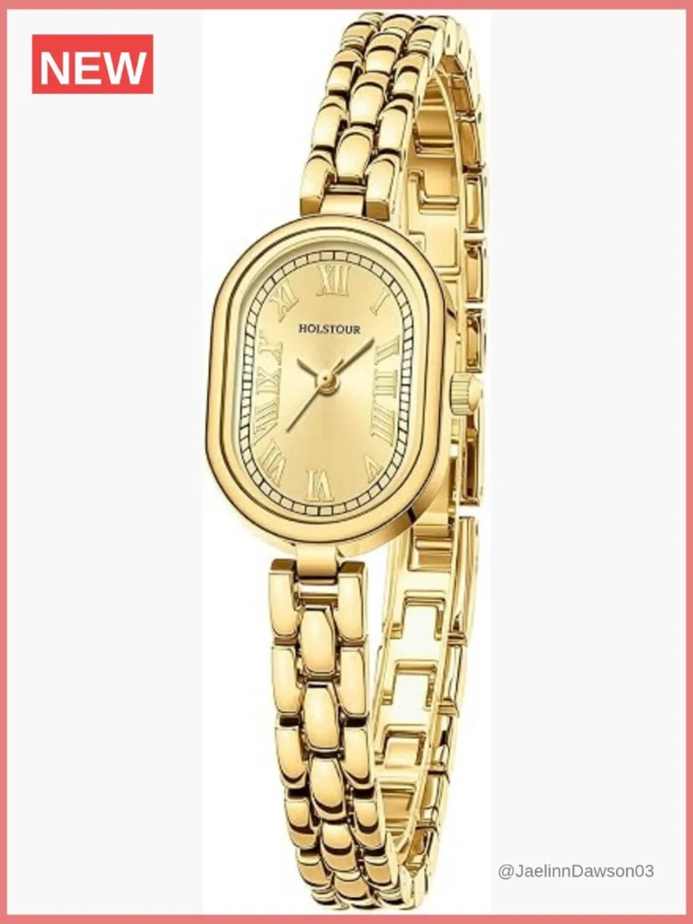 Vintage Oval Small Face Wristwatch, 30M Waterproof, Elegant Dress Quartz Roman